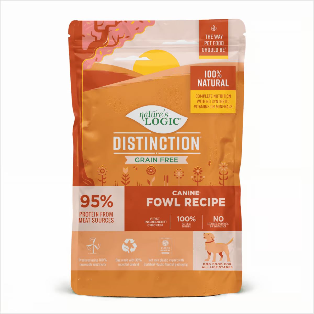 Natures Logic NLOGIC Dog DSTNCT Grain Free FOWL 24 lb