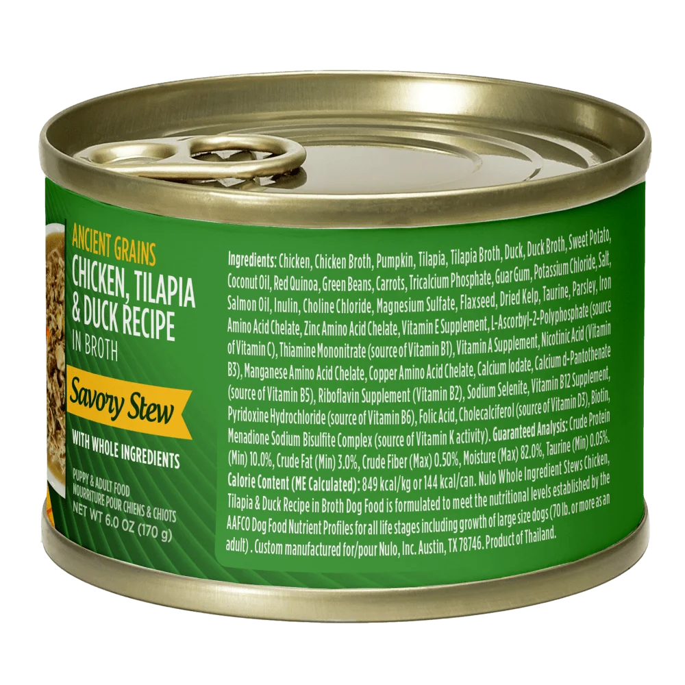 Nulo Dog ANCT GR Stew TLAPIA 6 oz