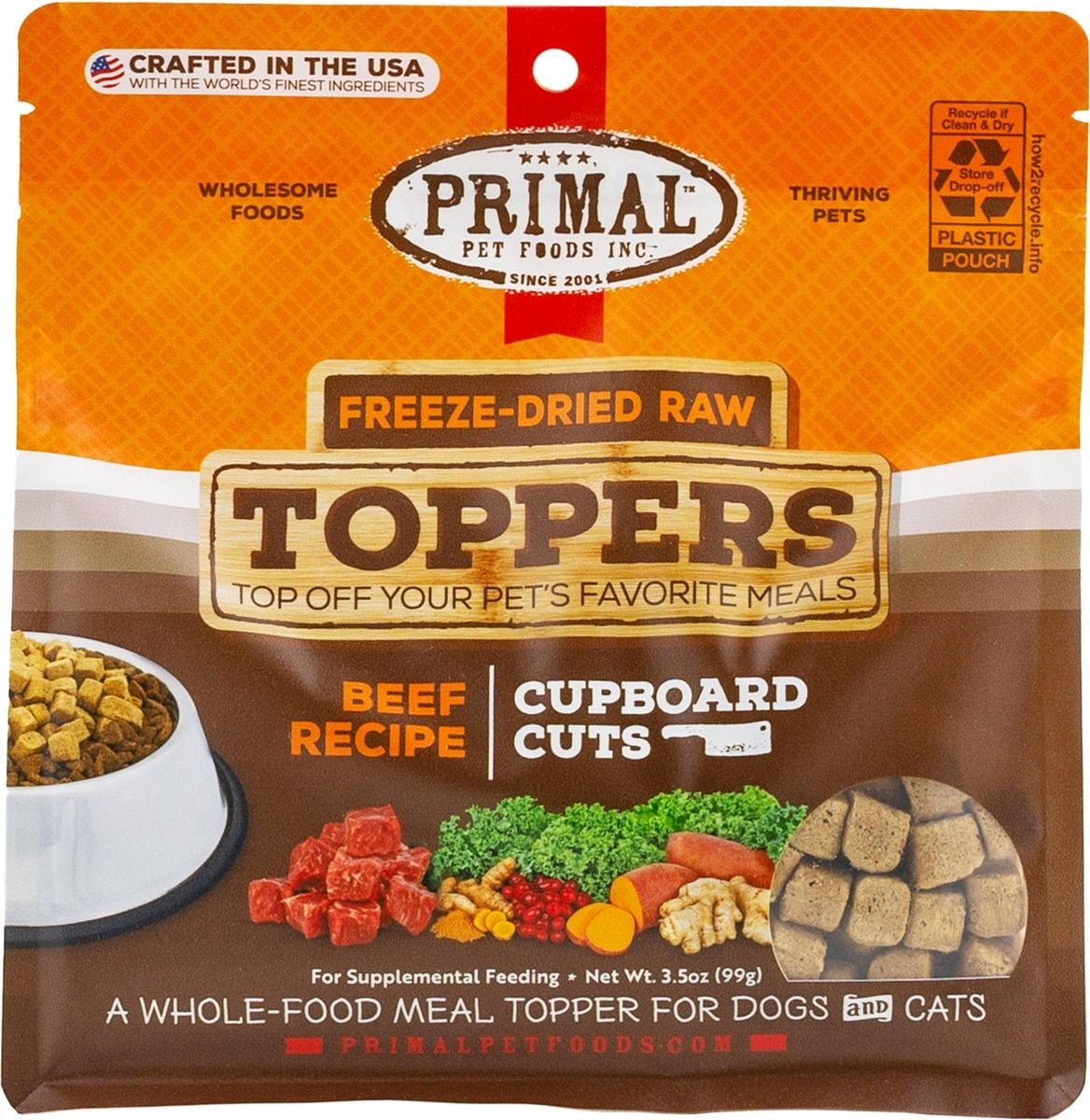 Primal Dog Cupboard Freeze Dried Beef 3.5 oz