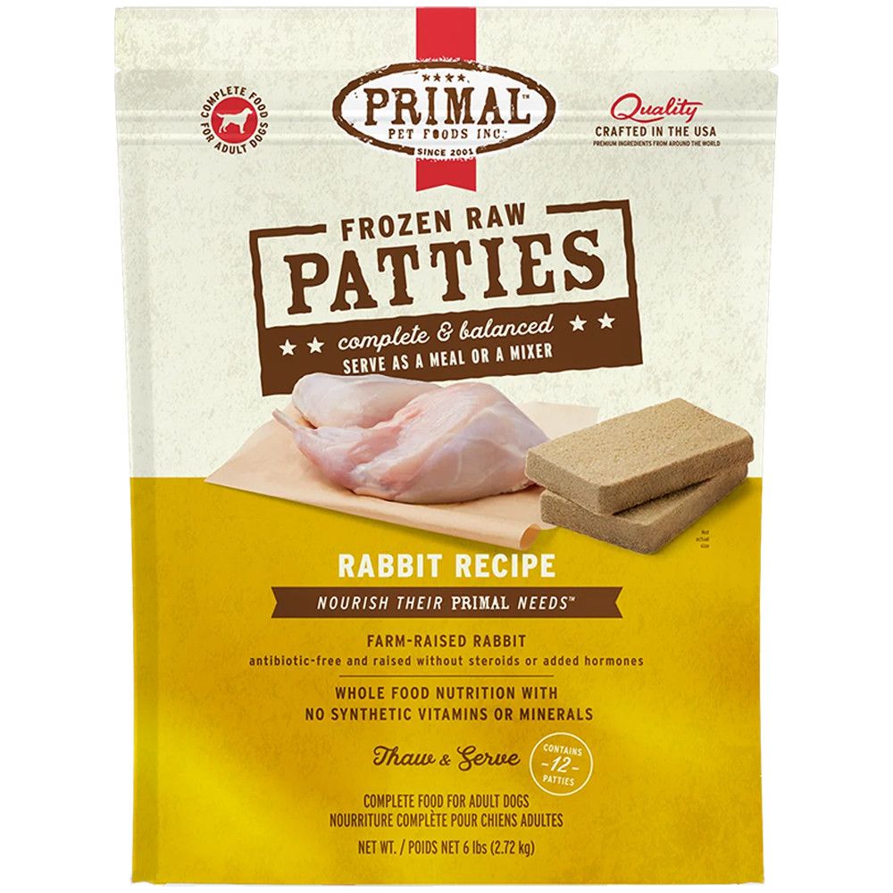 Primal Dog Food PAT RBT 6 lb