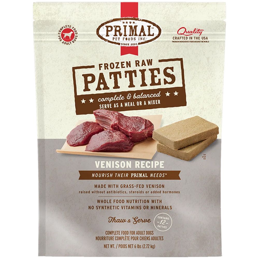 Primal Dog Food PAT Venison 6 lb