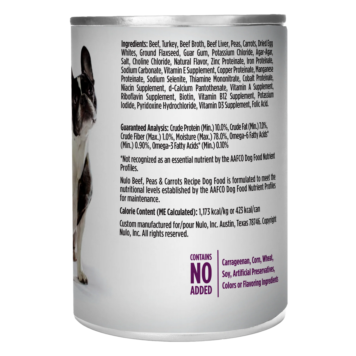 Nulo Dog PATE Grain Free Beef 13 oz