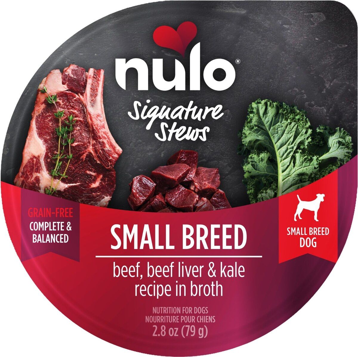 Nulo Dog SBR Stew Beef LVR 2.8 oz