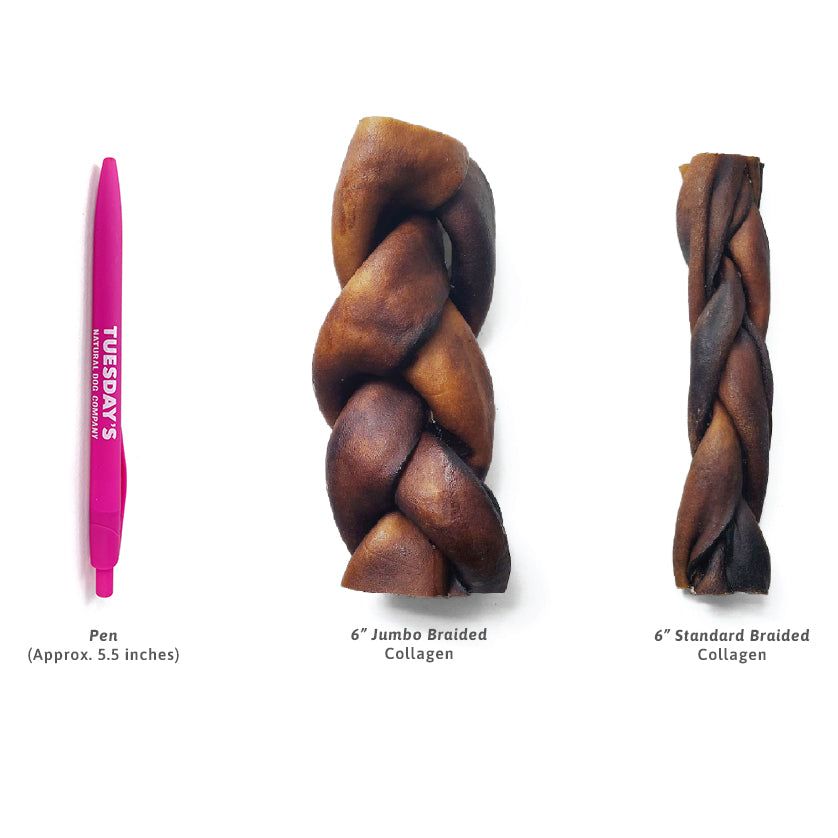 Tuesday's 6in Jumbo Collagen Braid