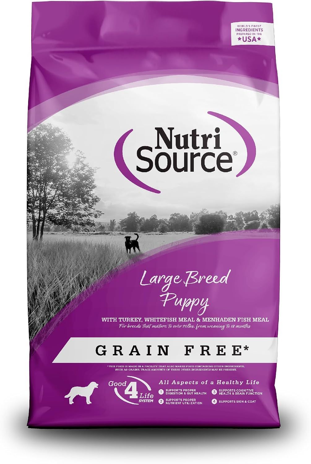 NutriSource Grain Free Large Breed Puppy Dog Food  8 / 4 lbs.