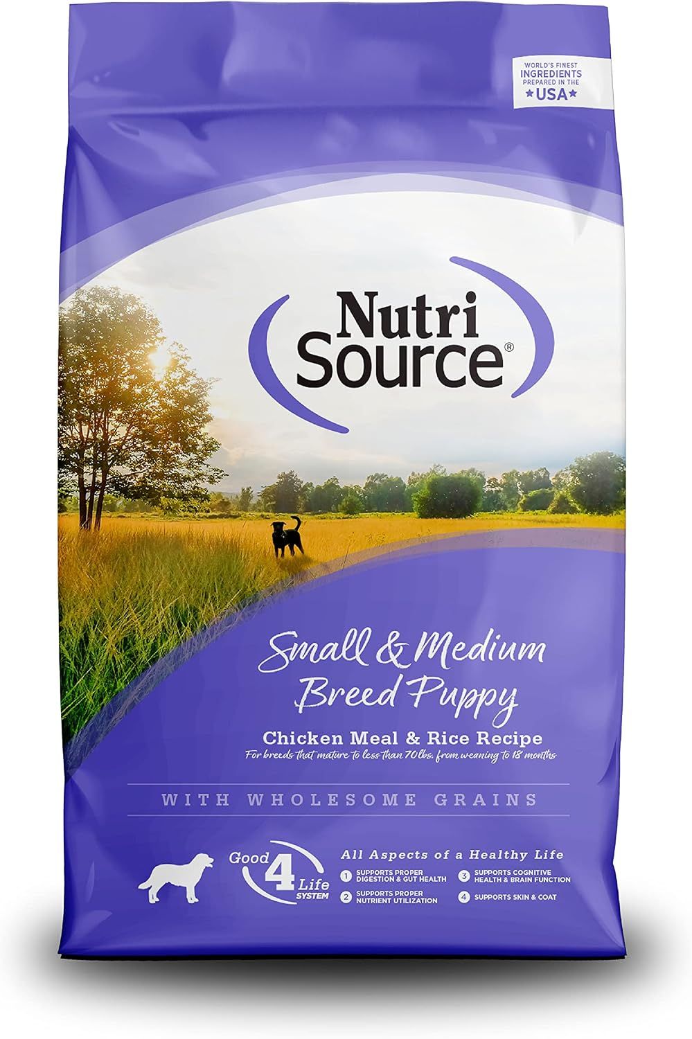 NutriSource Grain Free Small / Medium Breed Puppy Dog Food  26 lbs.