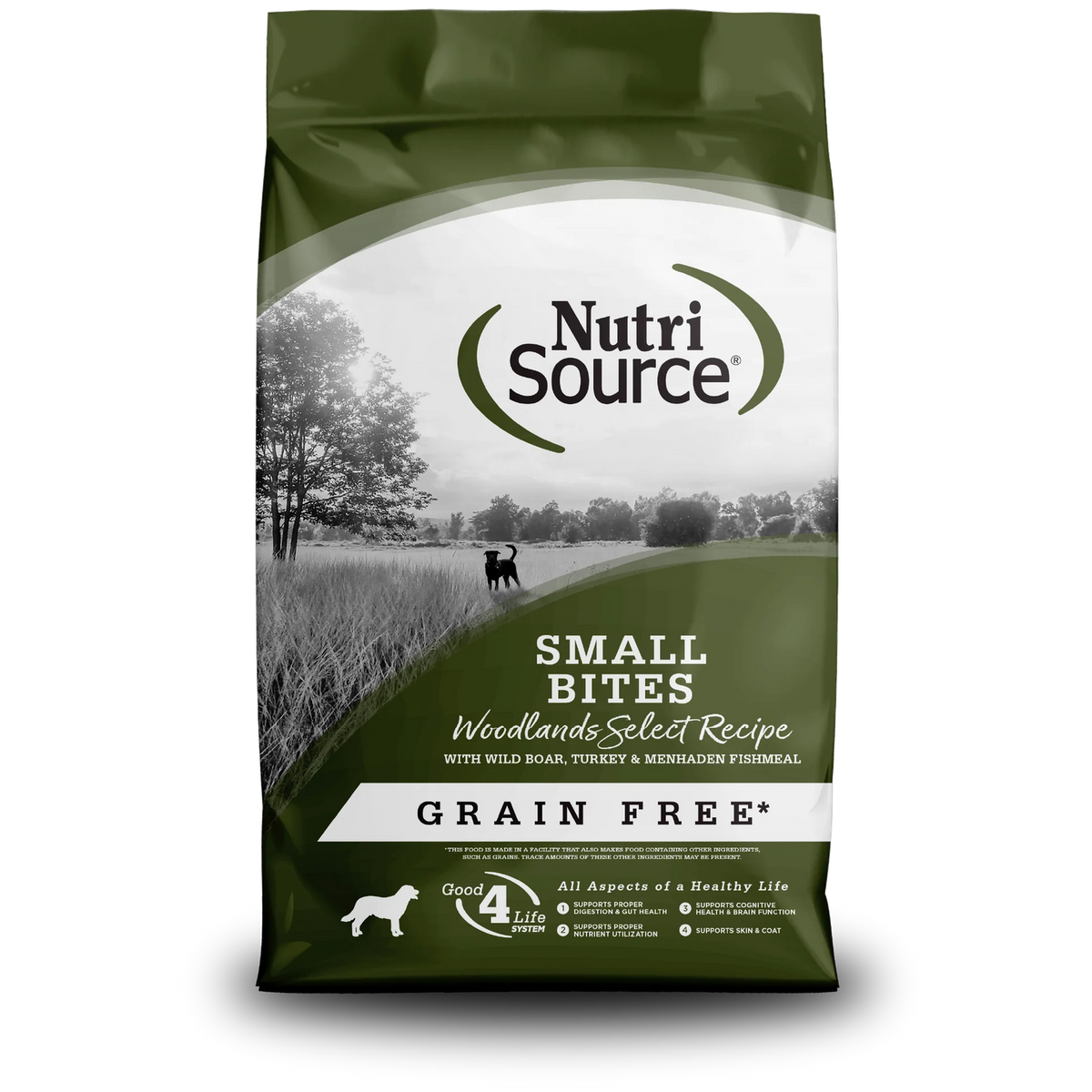 NutriSource Grain Free Woodlands Select Small Bites Dog Food  8 / 4 lbs.