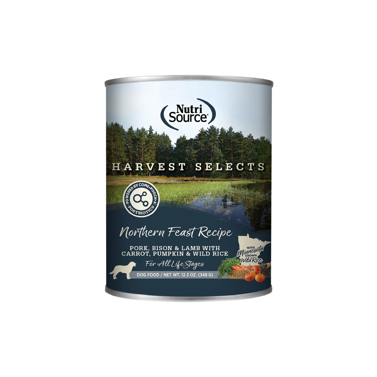 NutriSource Harvest Selects Northern Feast Dog Cans  12 / 12.3 oz