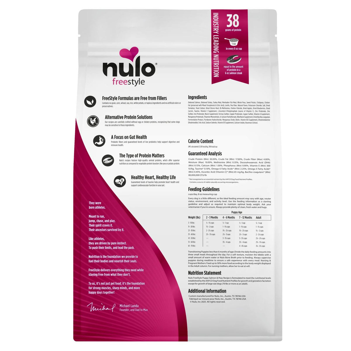 Nulo Freestyle Puppy Salmon 4.5lb