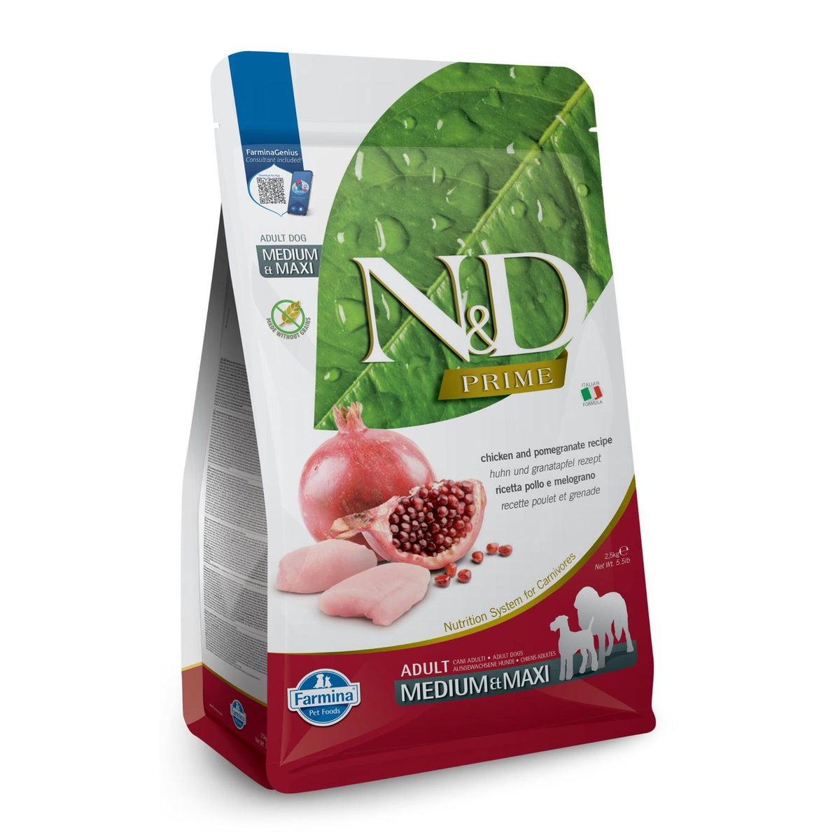 Farmina Dog Grain Free Prima HERNG OR MD 5.5 lb