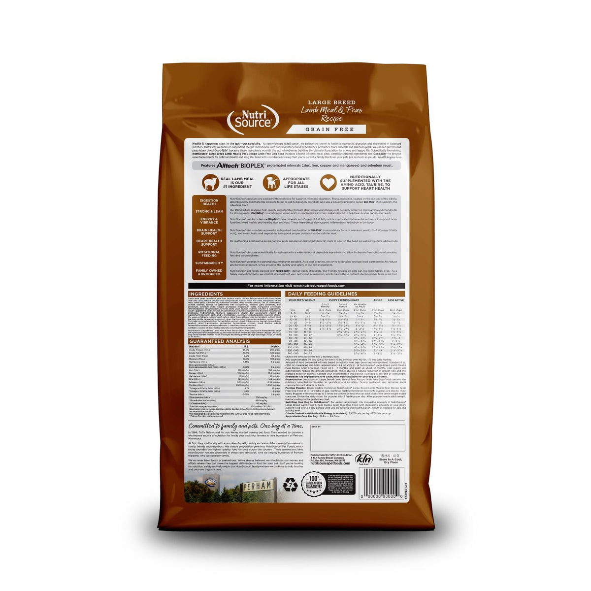 NutriSource Adult Large Breed Lamb and Rice 26lb