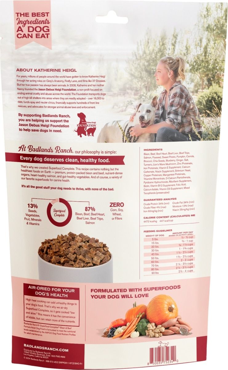 Badlands Ranch Dog Superfood Bison & Beef 11.5oz