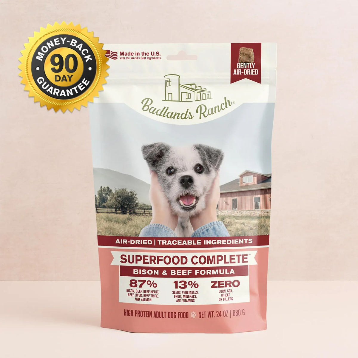 Badlands Ranch BLR Dog SUPRFD BISON Beef 24 oz