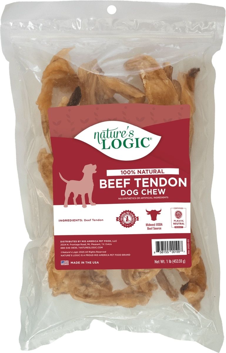 Nature's Logic Beef Tendons 1 Lb