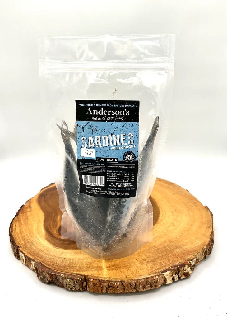 Anderson's Whole Frozen Sardines 1 Lb
