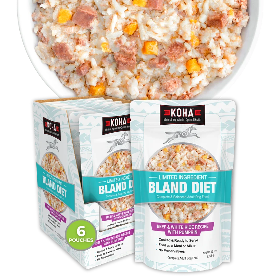 Koha Bland Diet Beef and Rice Pouch
