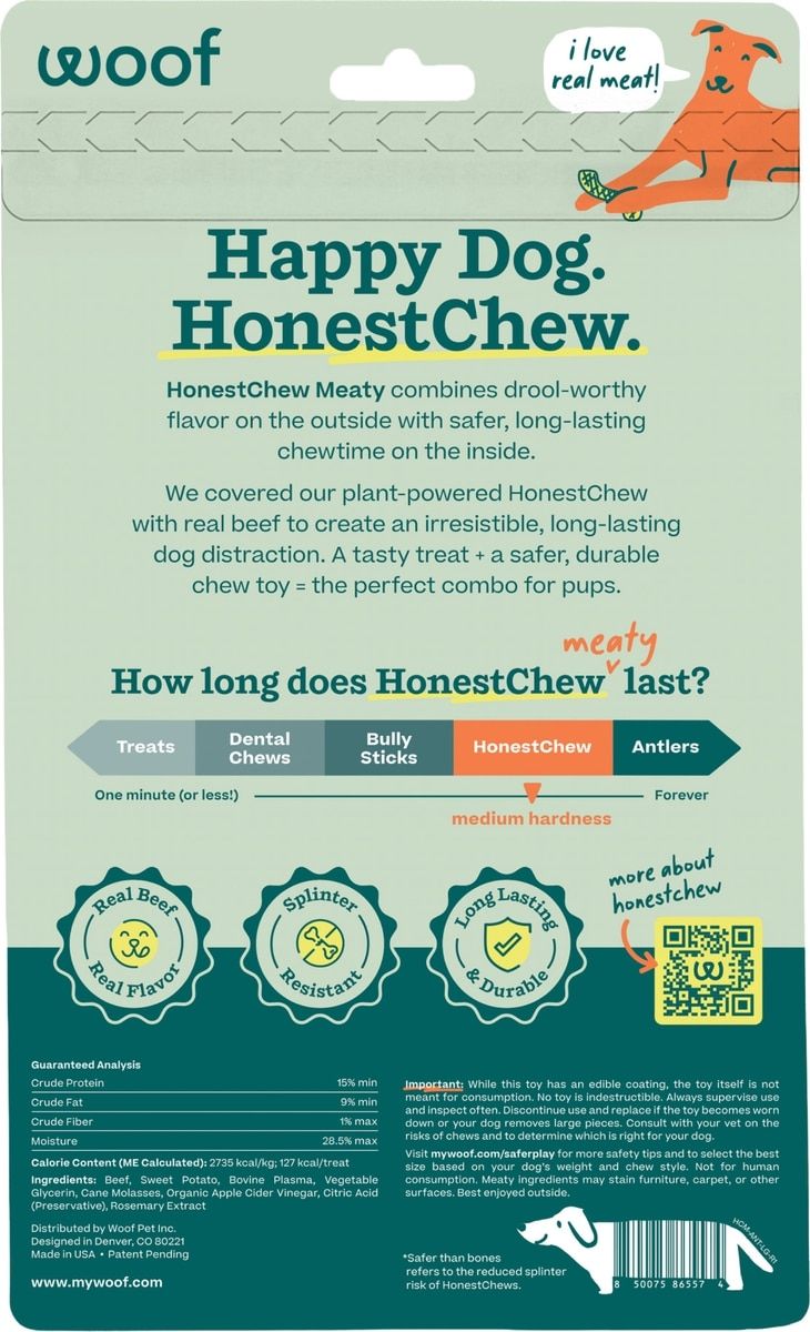 Woof Dog HonestChew Bone LG