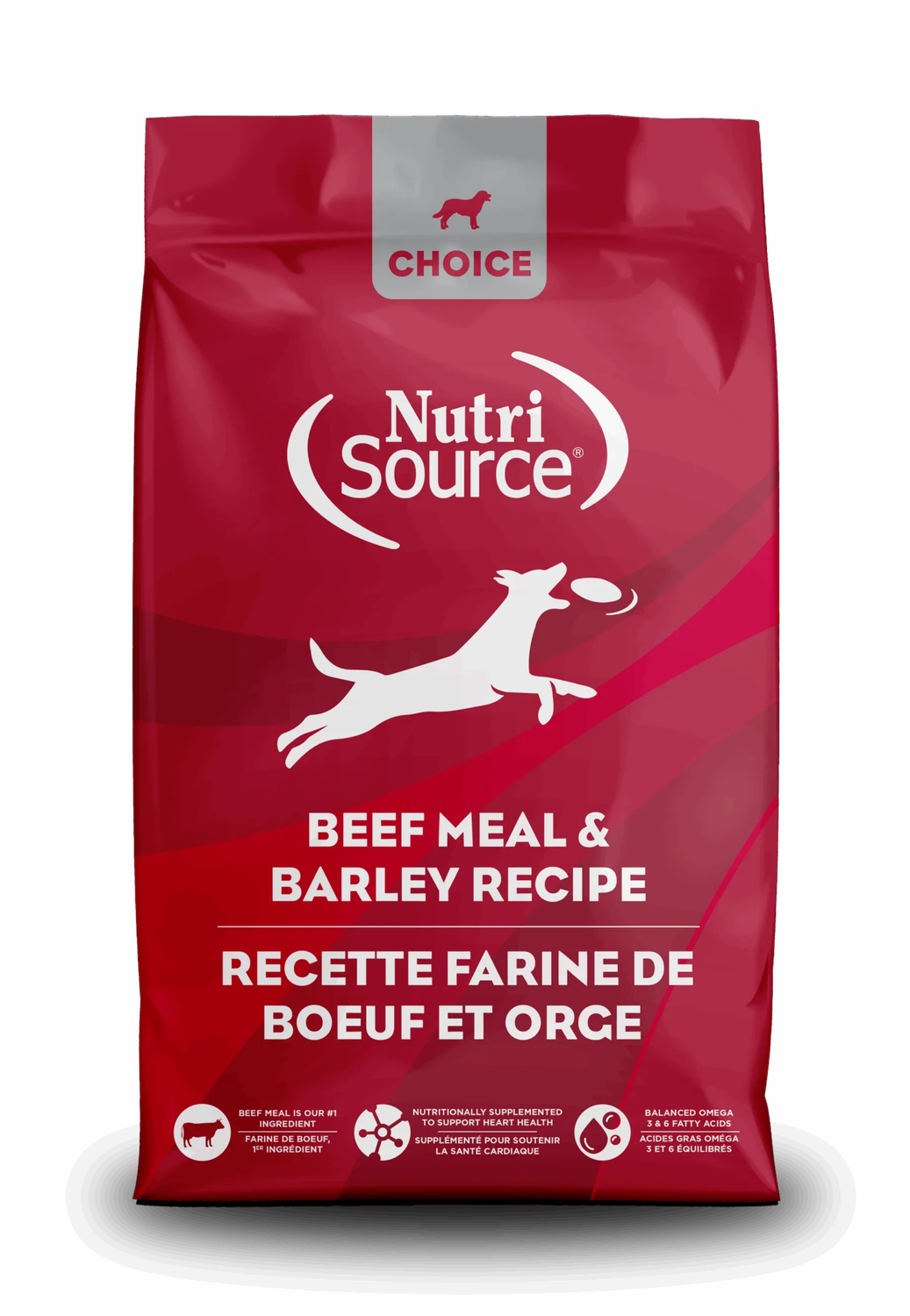 NutriSource Choice Beef Adult All Life Stages Dog Food  40 lbs.