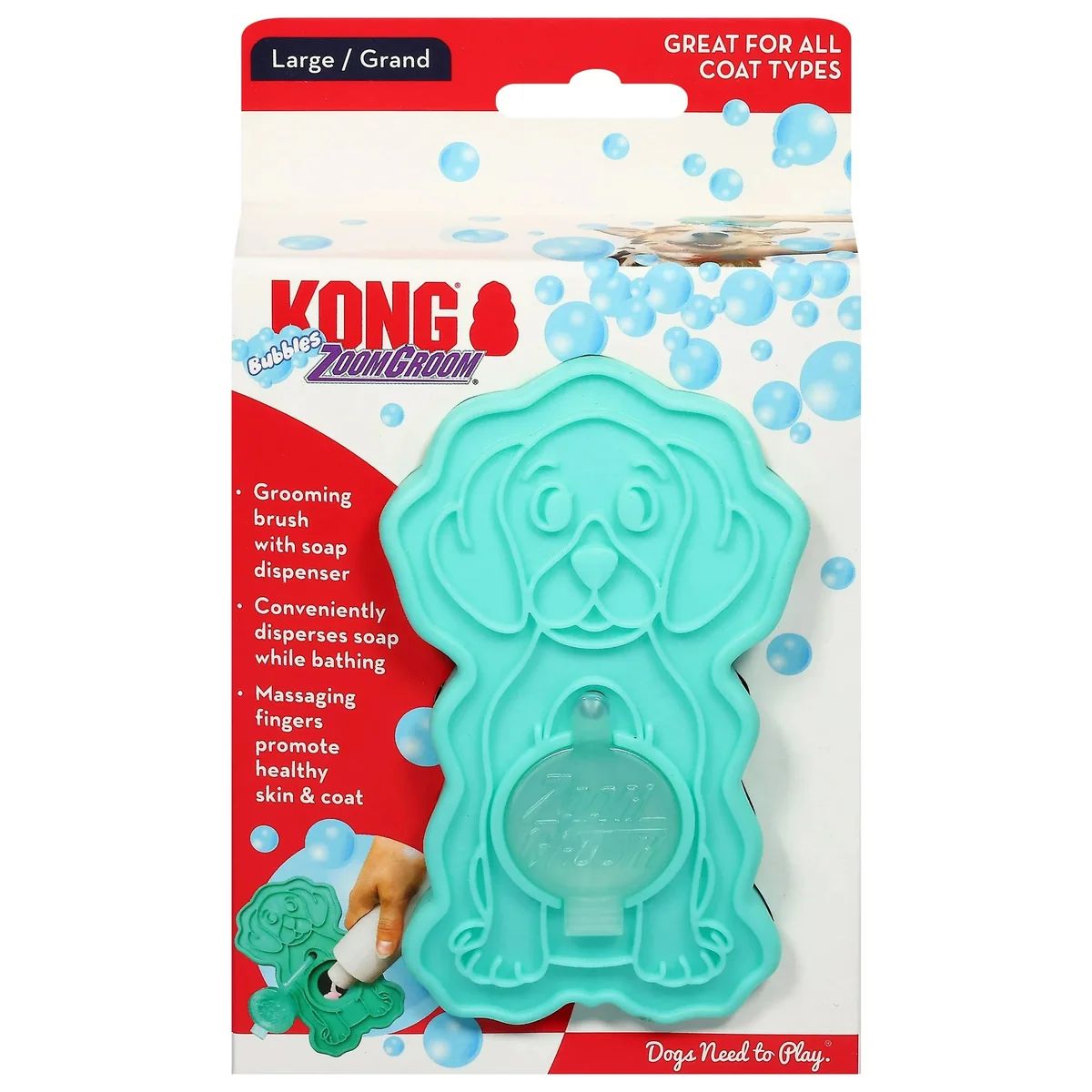 Kong Zoom Groom Bubble Lrg