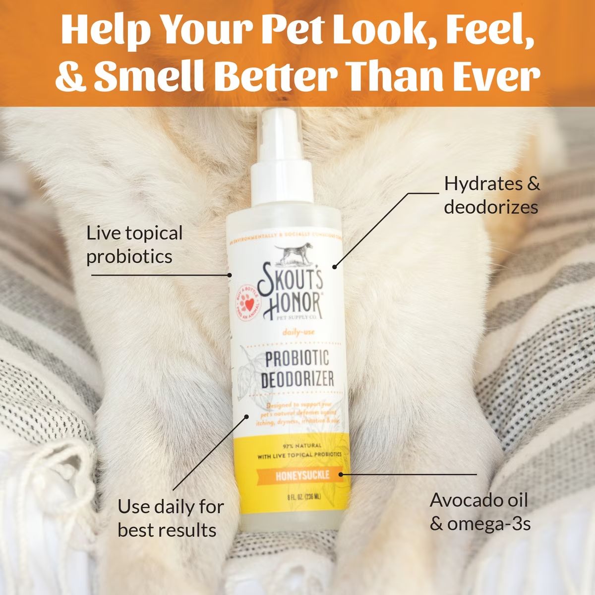 SH Deodor Hnysckl Spray 8Oz
