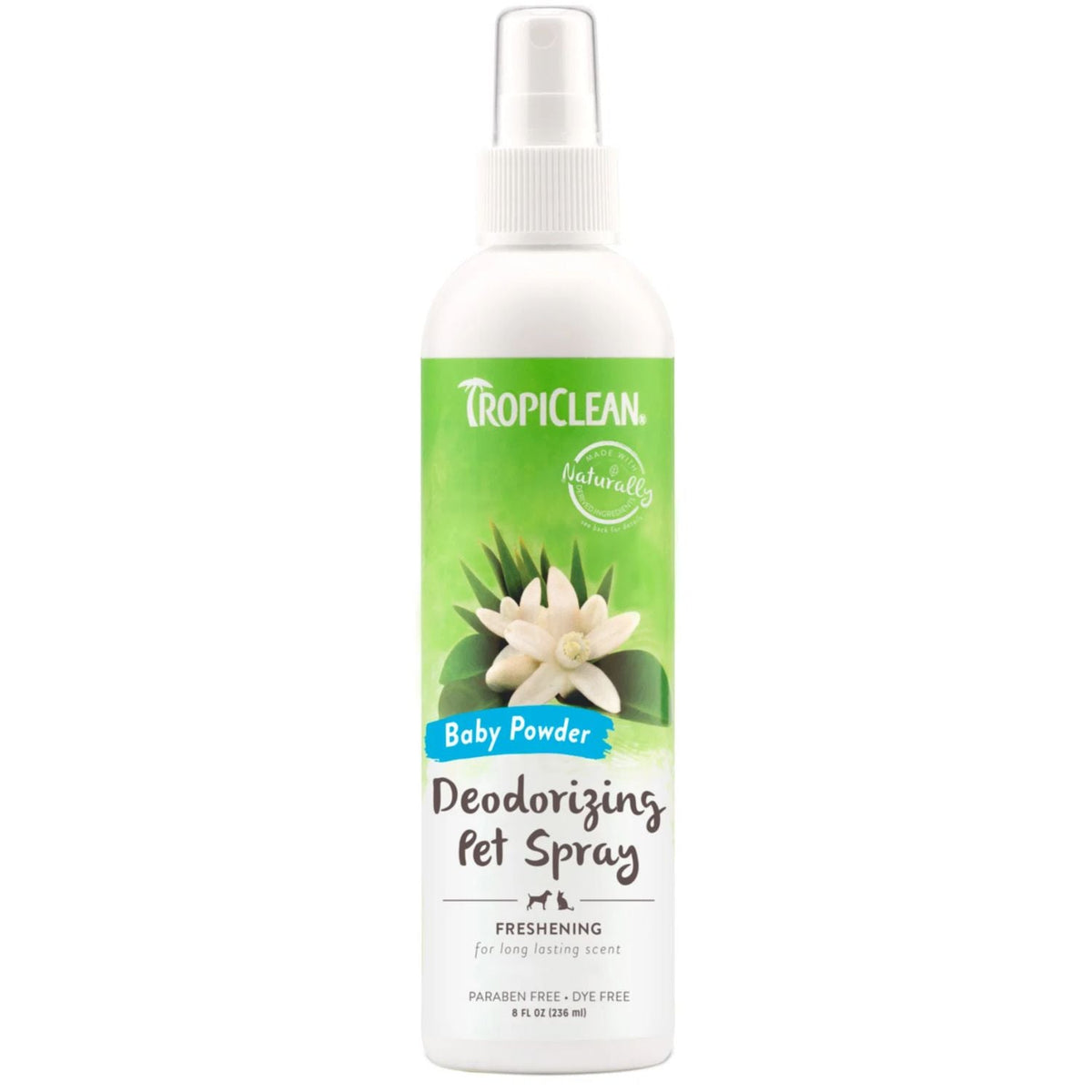 Tropiclean Baby Powder Mist 8 oz