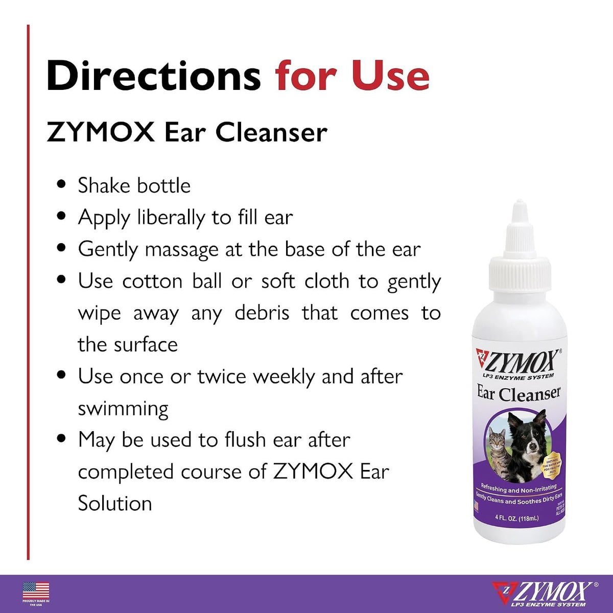 Zymox Ear Clnr 4 Oz