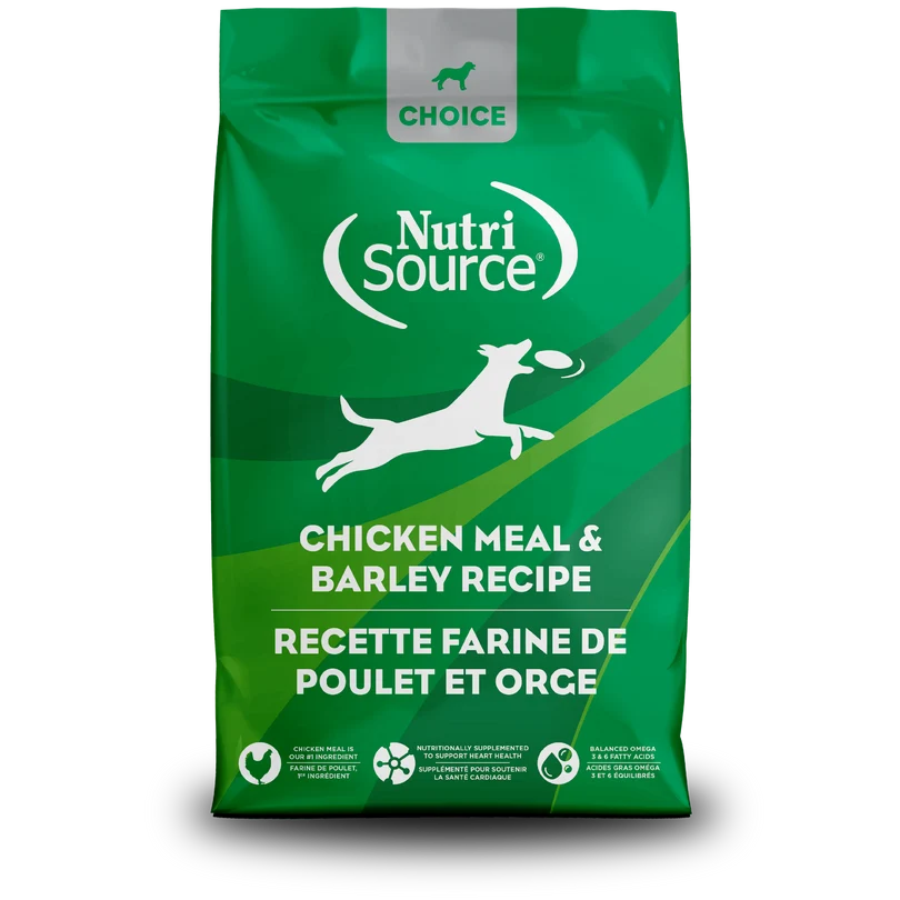 NutriSource Choice Chicken Meal & Barley Dog Food  8 / 5 lbs.