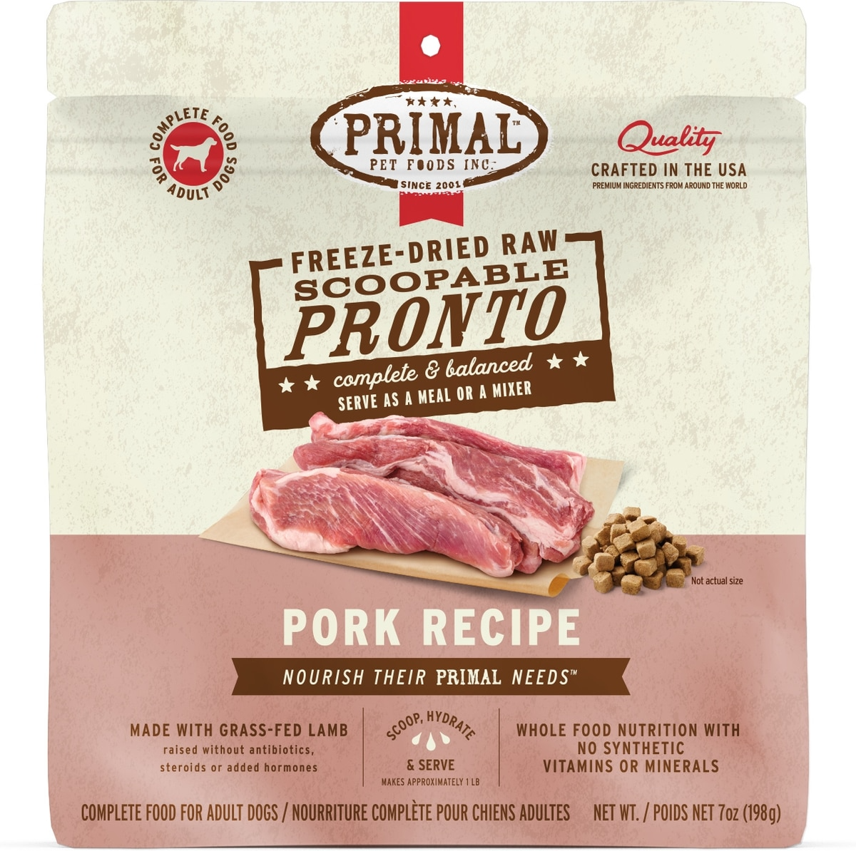 Primal Freeze Dried Pronto Pork