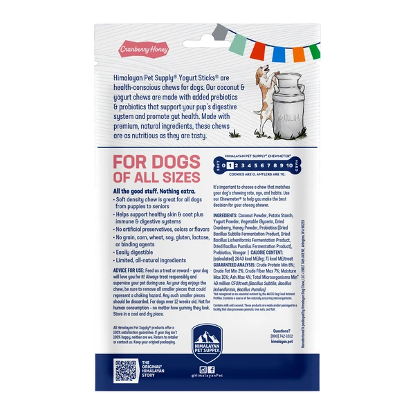 Himalayan Dog Yogurt Sticks Cranberry 4oz