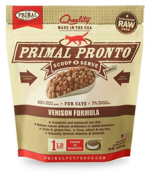 Primal Pronto Venison Freeze-Dried Raw Dog Food 1 lb