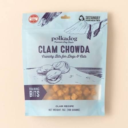 Polkadog Clam Chowda Bits Dog Treats